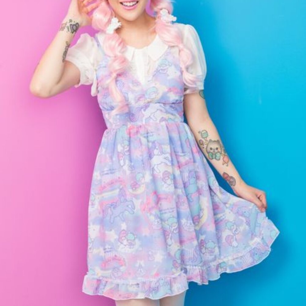 JapanLA Little Twin Stars Babydoll Dress